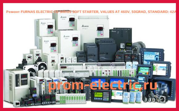 Image [РЕМОНТ] FURNAS ELECTRIC CO SIRIUS SOFT STARTER, VALUES AT 460V, 50GRAD, STANDARD: 42A, 25HP, ROOT-3: 73A, 50HP, AC 200-460V, AC 115V, SCREW TERMINALS, 3RW44-24-1BC34